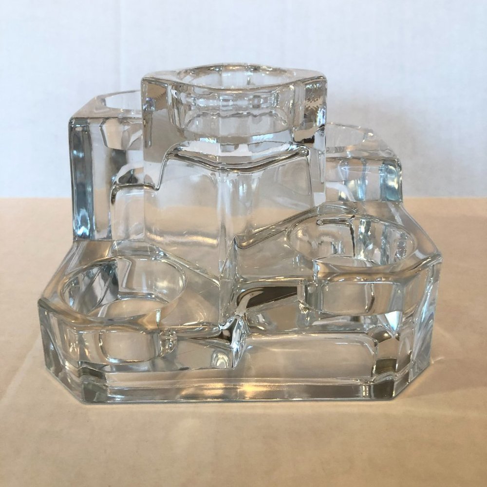 Partylite Crystal Castle Tea Light Holder